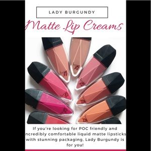 Lady burgundy matte lip‎ cream in Maha